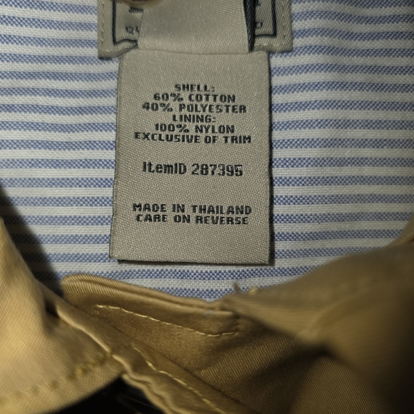 L.L. Bean Canyon Khaki Old Port Trench Coat Size Small Closet Staple Classic - Picture 3 of 11